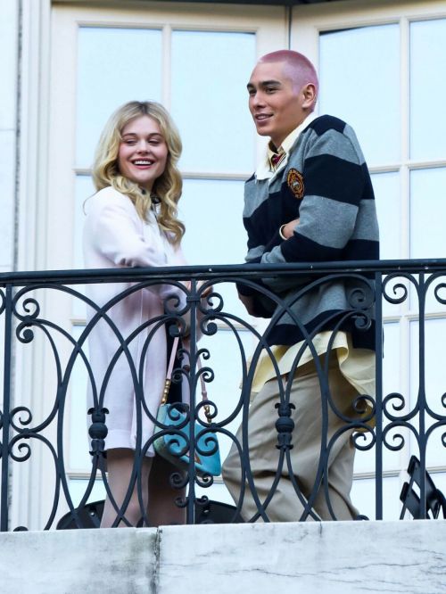 Emily Alyn Lind and Jordan Alexander on the Set of Gossip Girl in New York 11/24/2020 4