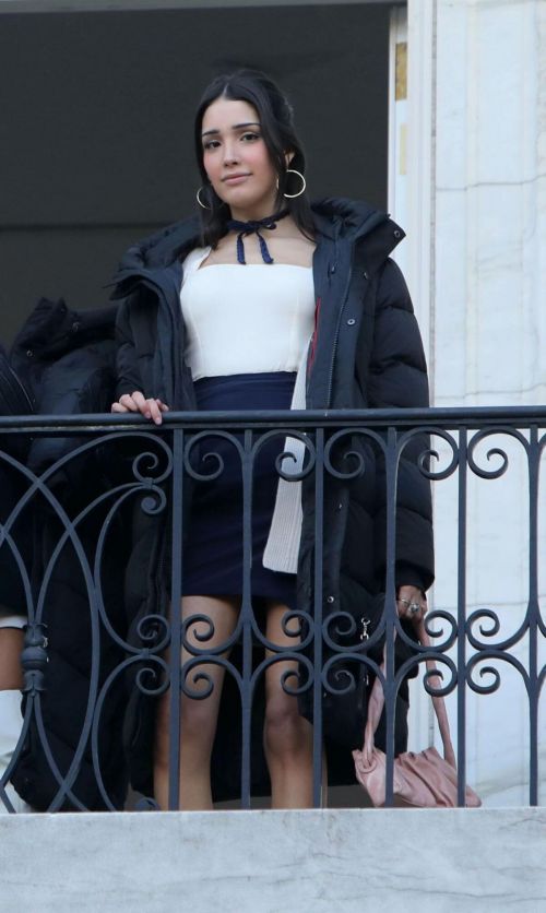 Emily Alyn Lind and Jordan Alexander on the Set of Gossip Girl in New York 11/24/2020 7