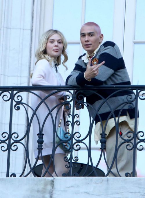 Emily Alyn Lind and Jordan Alexander on the Set of Gossip Girl in New York 11/24/2020 9