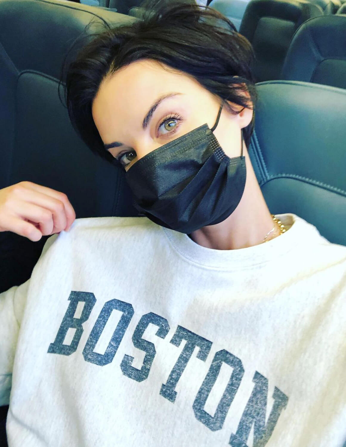 Jaimie Alexander wearing Black Face Mask - Instagram Photos 12/05/2020 2
