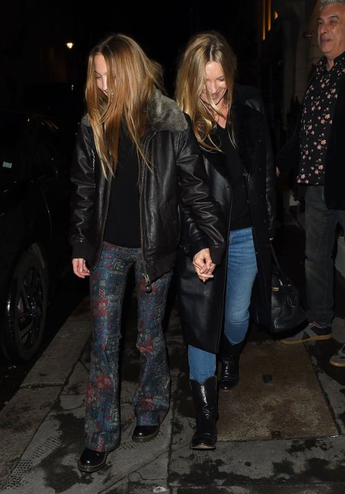 Kate Moss and Lila Grace Moss Sisters Night Out in Mayfair 12/04/2020 1