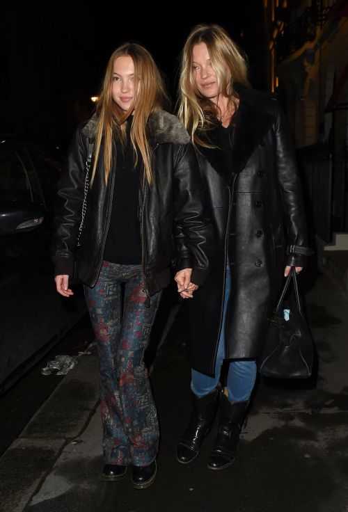 Kate Moss and Lila Grace Moss Sisters Night Out in Mayfair 12/04/2020 2