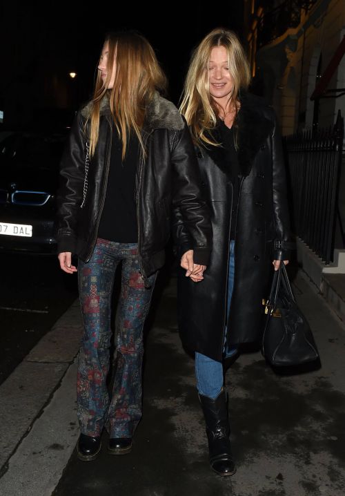 Kate Moss and Lila Grace Moss Sisters Night Out in Mayfair 12/04/2020 2