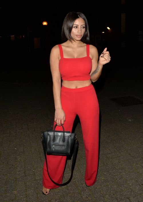 Kayleigh Morris in Red Outfit Leaves a Photoshoot in London 11/24/2020 1