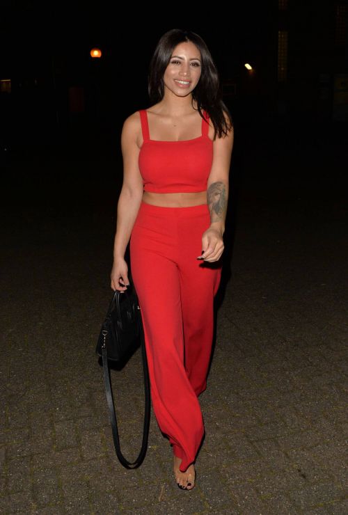 Kayleigh Morris in Red Outfit Leaves a Photoshoot in London 11/24/2020 6