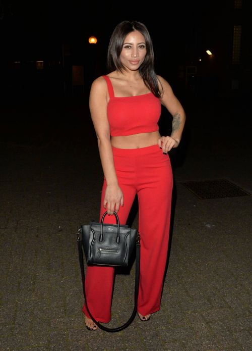 Kayleigh Morris in Red Outfit Leaves a Photoshoot in London 11/24/2020 3
