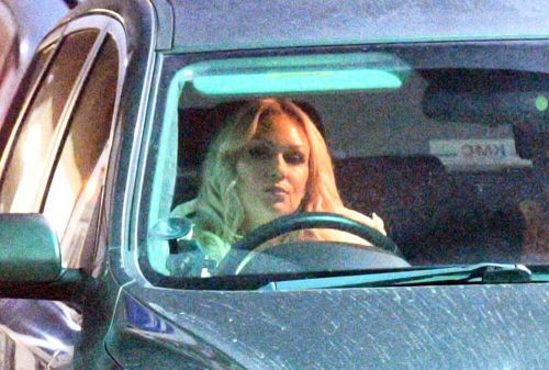 Kristina Rihanoff Driving Her Cars at Elstree Studios 11/24/2020 3