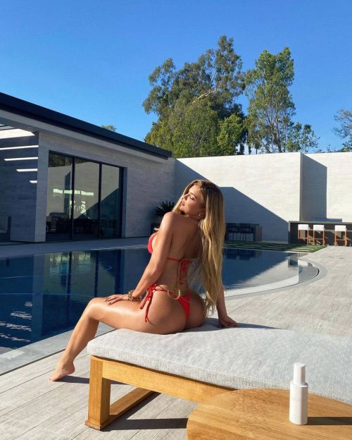 Kylie Jenner in Red Bikini Instagram Photo 11/19/2020 4