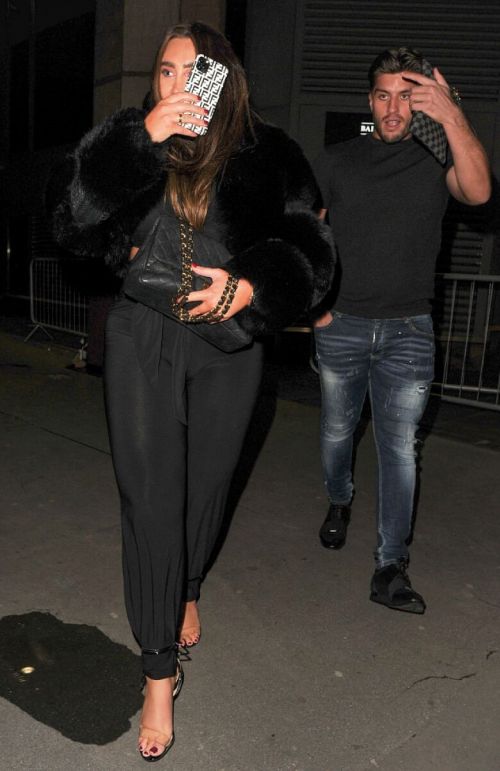 Lauren Goodger with her friend Night Out in London 12/04/2020