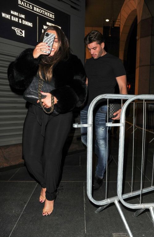 Lauren Goodger with her friend Night Out in London 12/04/2020 8