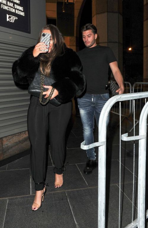 Lauren Goodger with her friend Night Out in London 12/04/2020 8