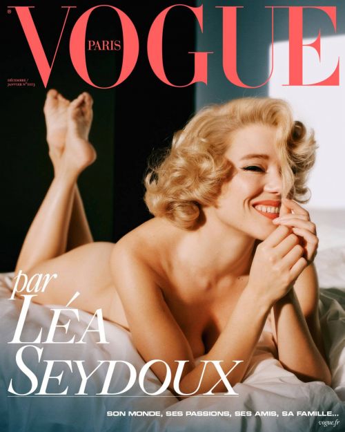 Lea Seydoux Photoshoot for Vogue Magazine Paris December 2020 January 2021 2