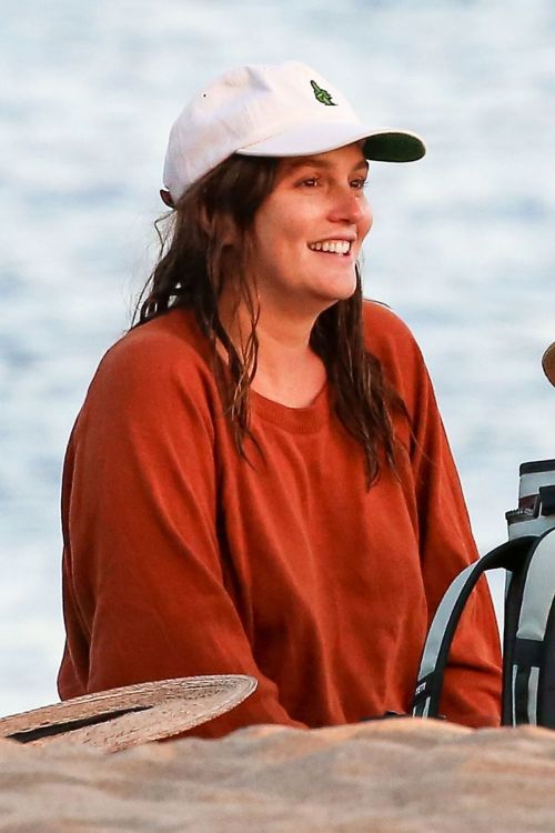 Leighton Meester in Reddish Brown Outfit Out at a Park in Los Angeles 11/23/2020 9