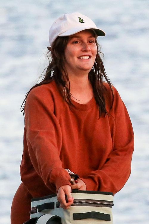 Leighton Meester in Reddish Brown Outfit Out at a Park in Los Angeles 11/23/2020 13