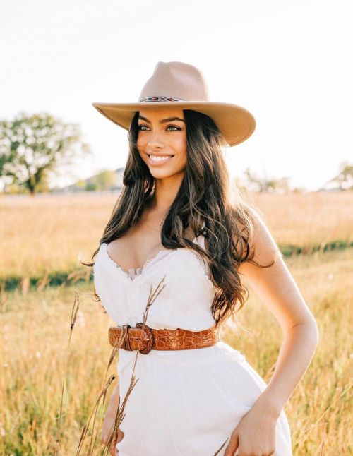 Priscilla Huggins Ortiz in White Dress Outdoor Photoshoot - Instagram Photos 04/12/2020
