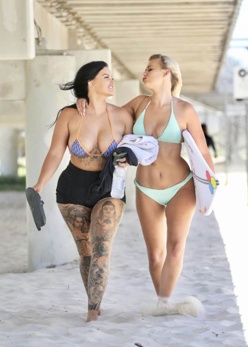 Renee Gracie and Ellie-Jean Coffey in Bikini at a Beach on Gold Coast 11/23/2020 1