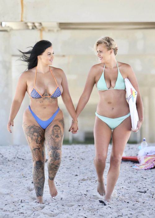Renee Gracie and Ellie-Jean Coffey in Bikini at a Beach on Gold Coast 11/23/2020 8