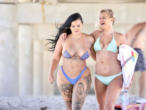 Renee Gracie and Ellie-Jean Coffey in Bikini at a Beach on Gold Coast 11/23/2020 10