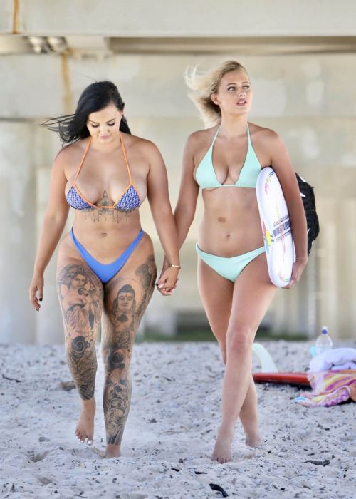 Renee Gracie and Ellie-Jean Coffey in Bikini at a Beach on Gold Coast 11/23/2020 11
