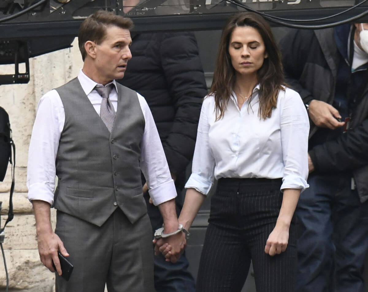 Tom Cruise and Hayley Atwell on the Set of Mission Impossible 7 in Rome 11/24/2020