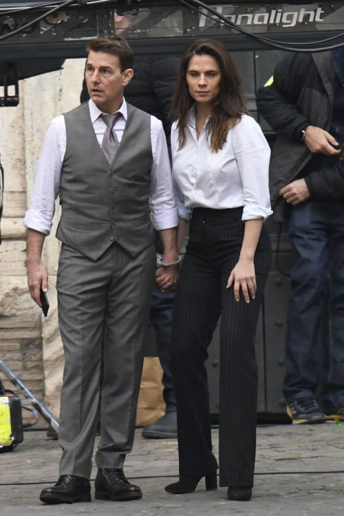 Tom Cruise and Hayley Atwell on the Set of Mission Impossible 7 in Rome 11/24/2020 3