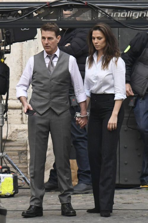 Tom Cruise and Hayley Atwell on the Set of Mission Impossible 7 in Rome 11/24/2020 6