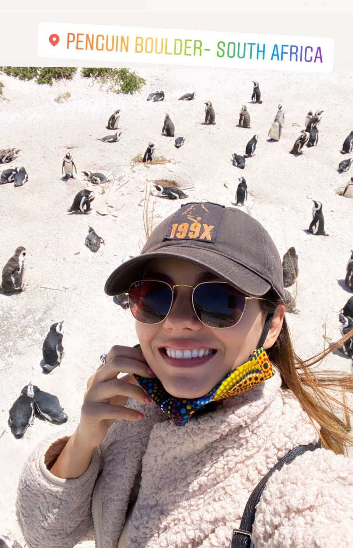 Victoria Justice Penguin Boulders Beach in South Africa 12/05/2020