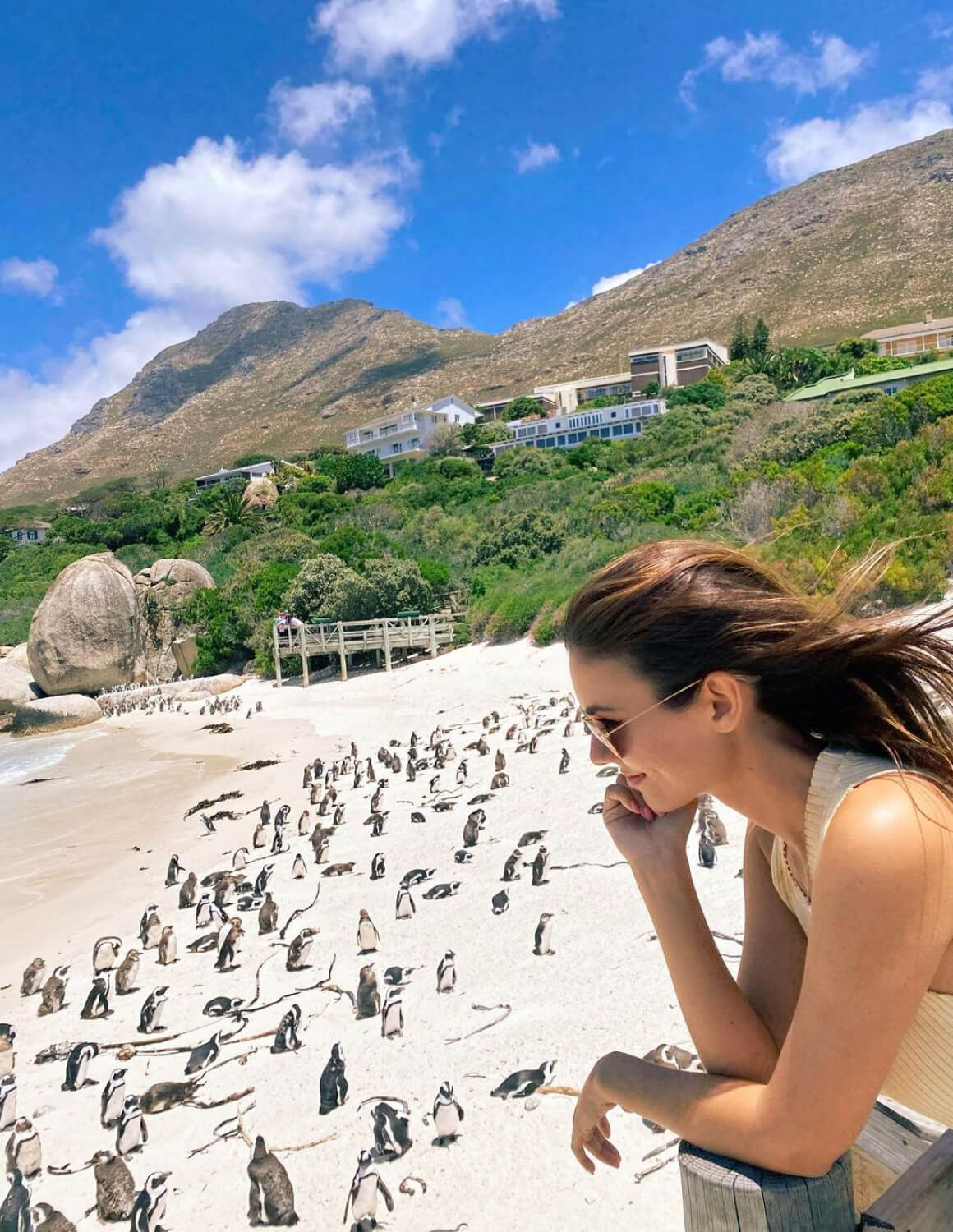 Victoria Justice Penguin Boulders Beach in South Africa 12/05/2020 1