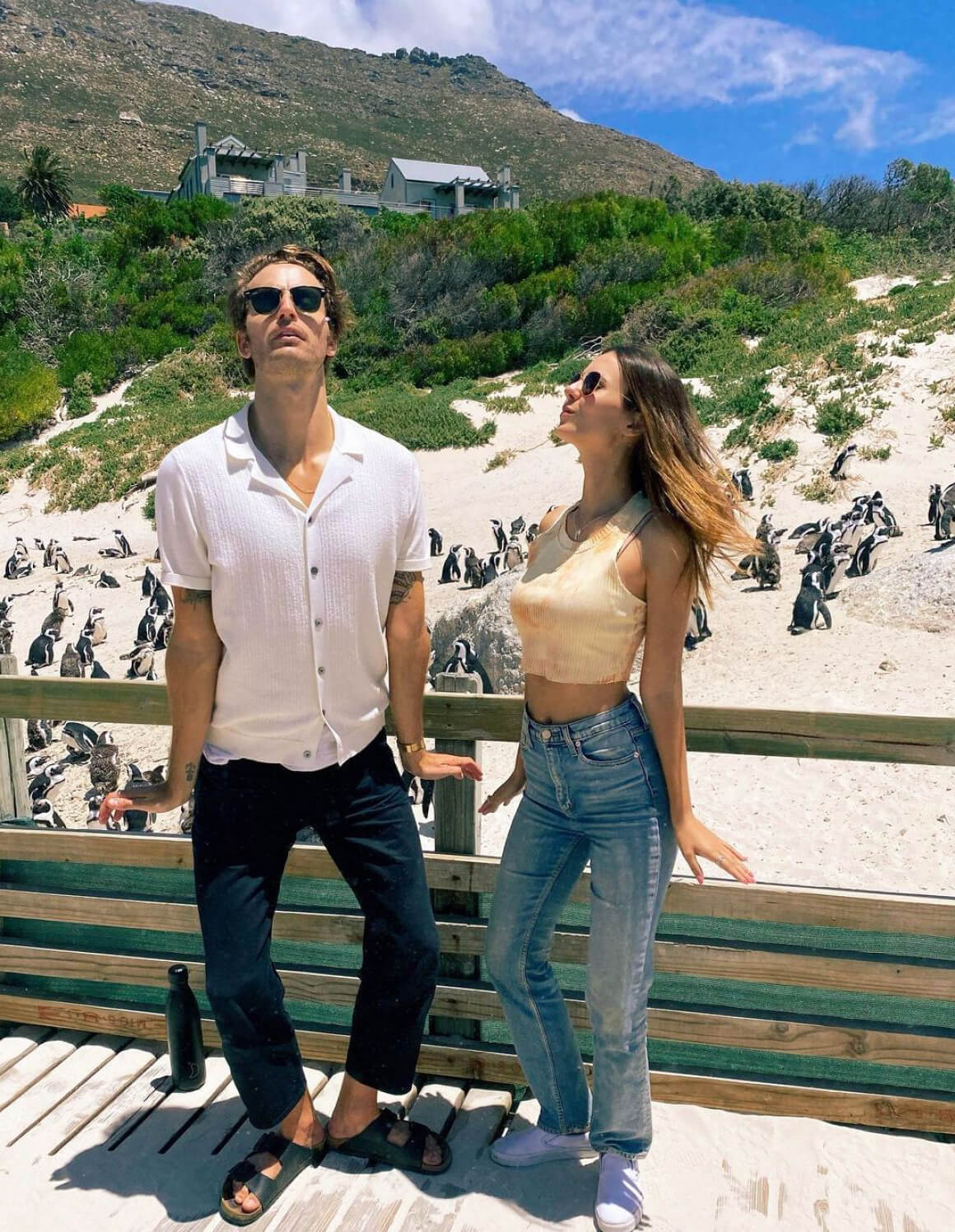 Victoria Justice Penguin Boulders Beach in South Africa 12/05/2020 2