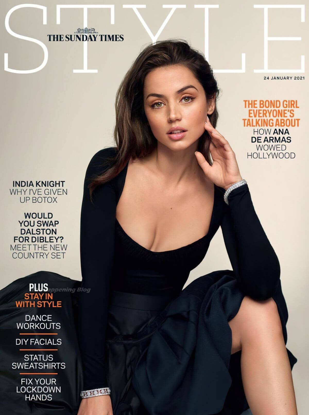 Ana de Armas on the Cover Photoshoot of The Sunday Times Style Magazine, January 2021 5