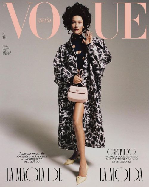 Bella Hadid on the Cover Photoshoot of Vogue Magazine, Spain March 2021