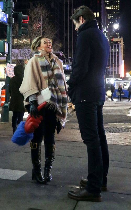Hilary Duff and on the Set of Younger in New York 02/11/2021