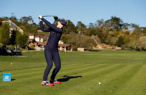 Kathryn Newton Plays in AT&T Pebble Beach Pro Am Golf Tournament 02/10/2021