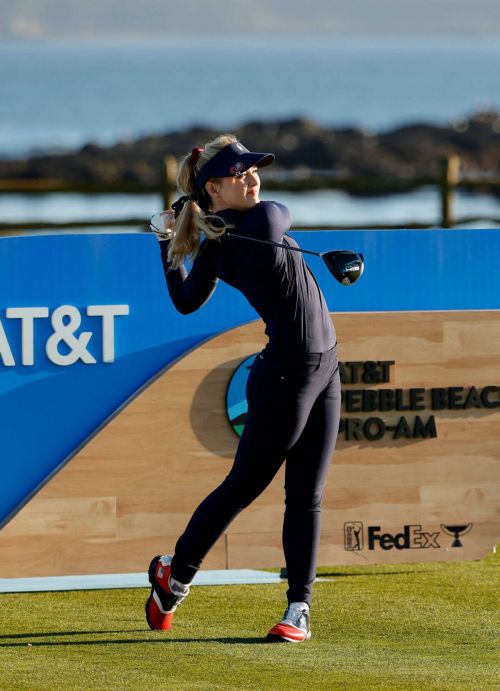 Kathryn Newton Plays in AT&T Pebble Beach Pro Am Golf Tournament 02/10/2021 4