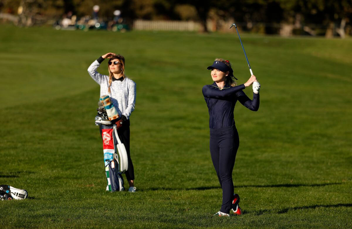 Kathryn Newton Plays in AT&T Pebble Beach Pro Am Golf Tournament 02/10/2021 2