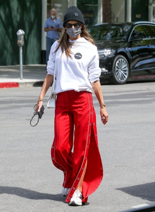 Alessandra Ambrosio is Out for Shopping at Melrose Place in West Hollywood 03/25/2021