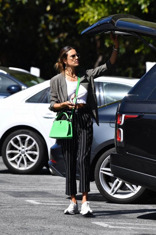 Alessandra Ambrosio is Picking up Lunch at Brentwood Country Mart 03/22/2021