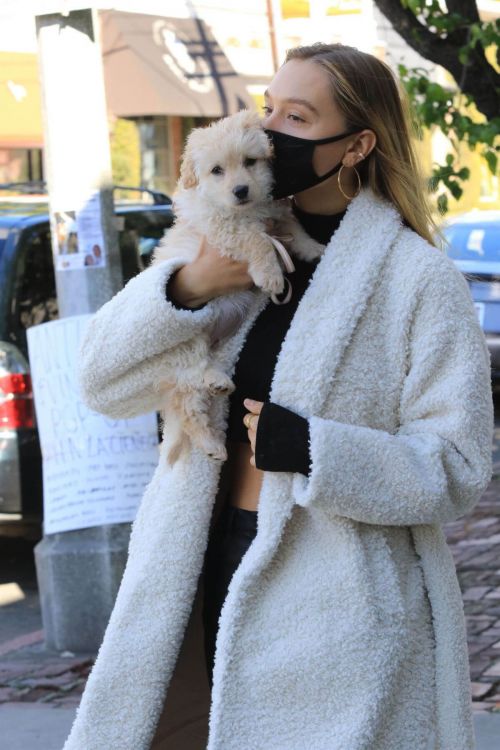 Alexis Ren Showcased Her Flat Tummy During Coffee Run with Her Dog in West Hollywood 03/11/2021 4