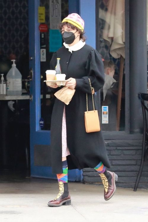 Alia Shawkat Out and About for Coffee in Los Feliz 03/20/2021 4
