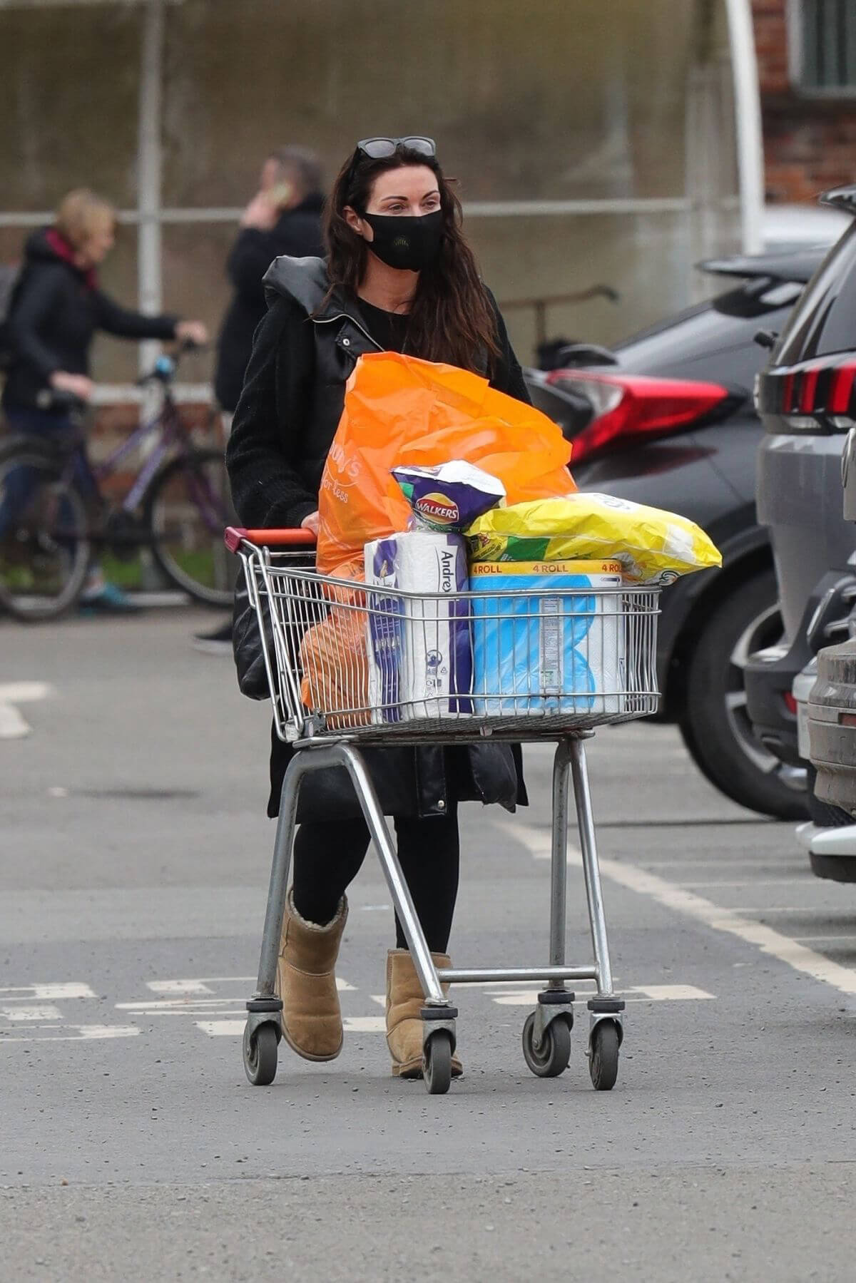 Alison King Day Out for Shopping for Groceries in Wilmslow 03/22/2021