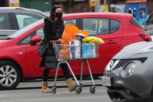 Alison King Day Out for Shopping for Groceries in Wilmslow 03/22/2021 5