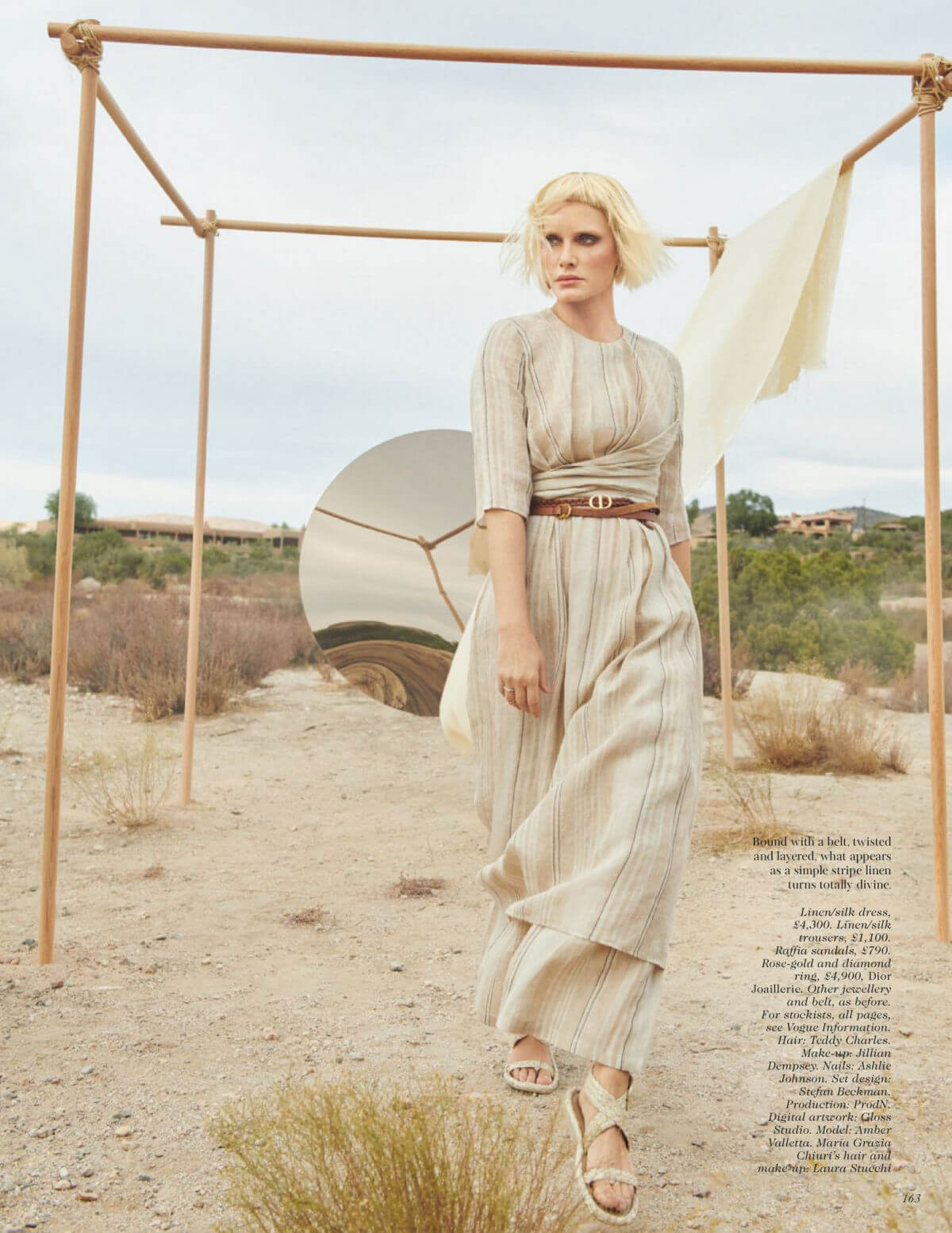 Amber Valletta Stars in Vogue Magazine, UK April 2021