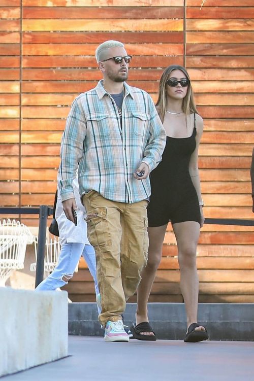 Amelia Gray Hamlin and Scott Disick Out Shopping at Maxfield in West Hollywood 03/22/2021