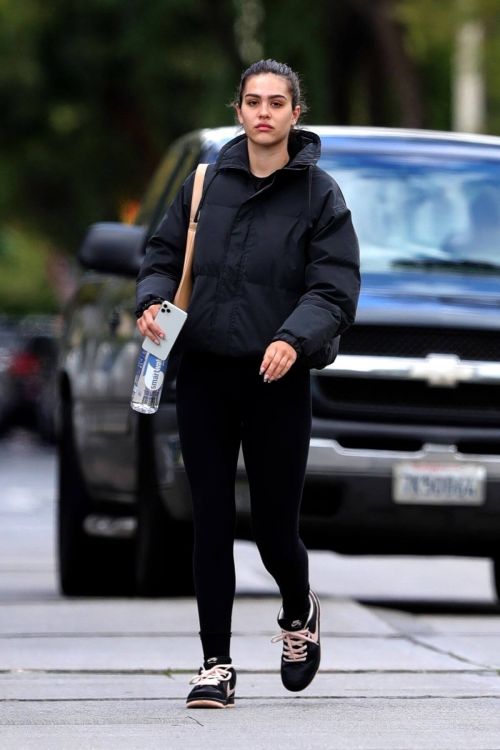 Amelia Gray Hamlin in Black Sportswear Heading to a Gym in West Hollywood 03/12/2021 5