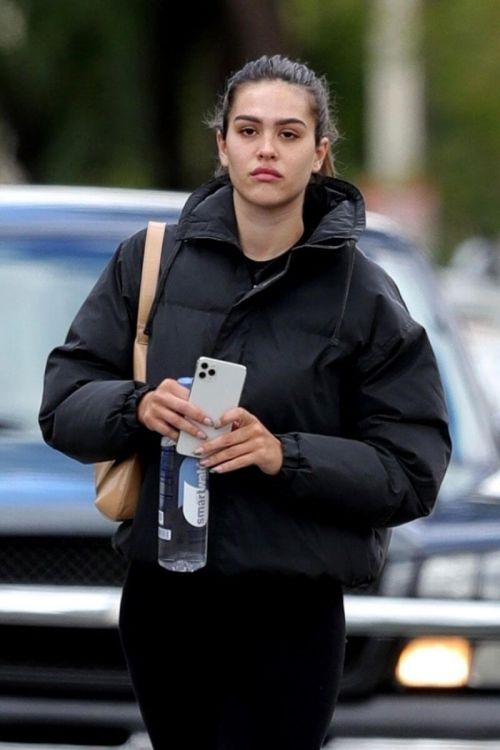 Amelia Gray Hamlin in Black Sportswear Heading to a Gym in West Hollywood 03/12/2021 6