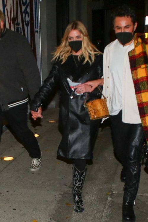 Ashley Benson Spotted with Friends for Dinner at Craig