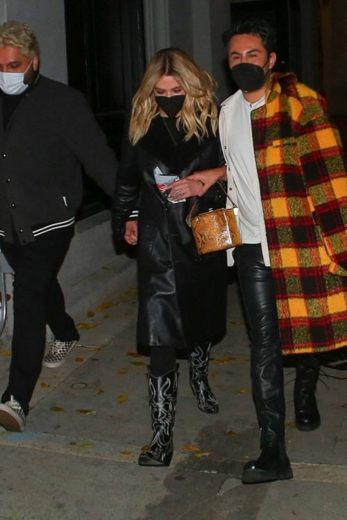 Ashley Benson Spotted with Friends for Dinner at Craig