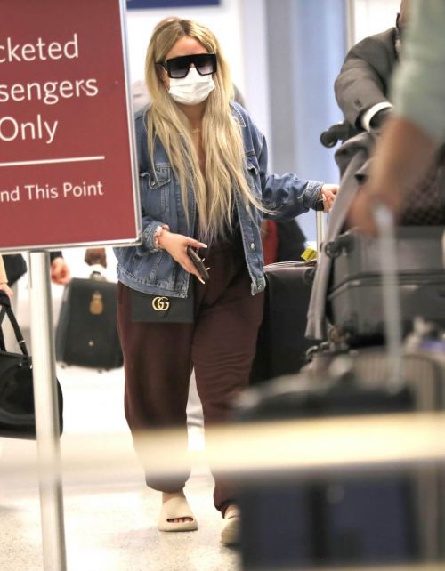 Aubrey O'Day Spotted at LAX Airport in Los Angeles 03/14/2021