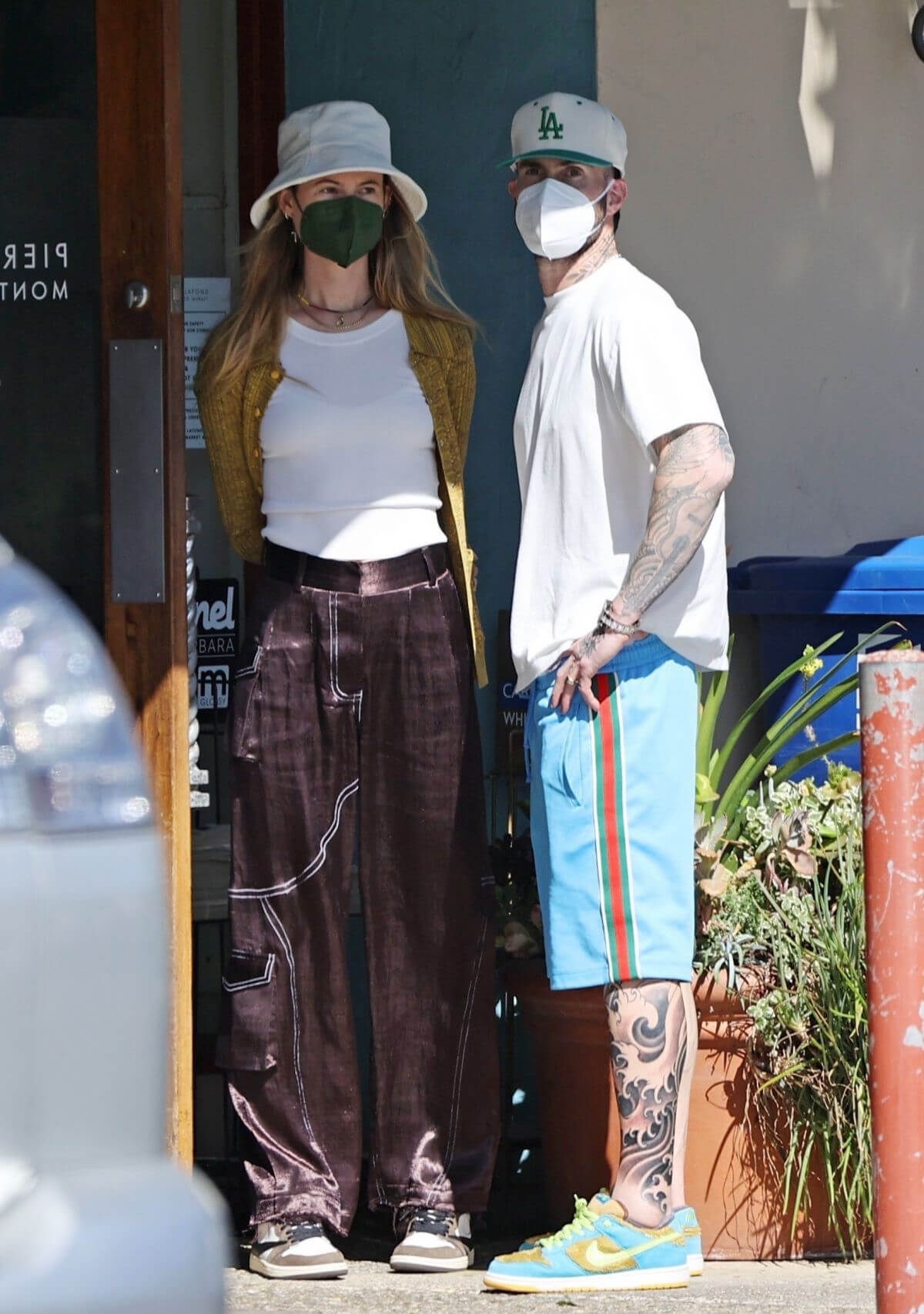 Behati Prinsloo and Adam Levine Day Out in Montecito 03/21/2021