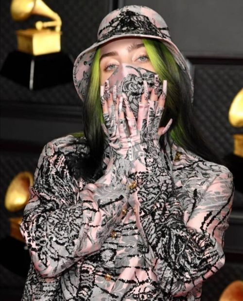 Billie Eilish attends 2021 Grammy Awards in Los Angeles 03/14/2021 2